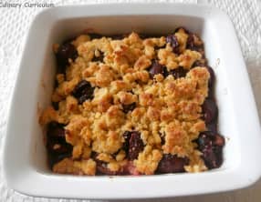 Crumble aux quetsches