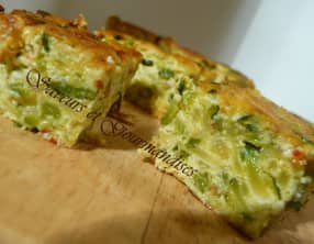 Frittata de courgettes et fromages