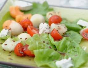 Salade de melons au chèvre