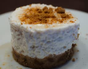 Mini-cheesecake au sirop d'érable et aux spéculoos