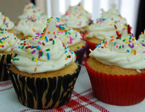 Mini cakes Cupcakes à la noix de coco