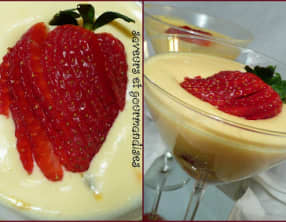 Mousse au chocolat blanc et fruits de la passion