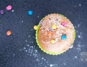 Muffins au yaourt et aux Smarties