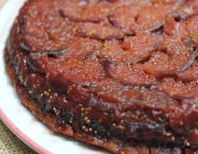 Gâteau renversé aux figues