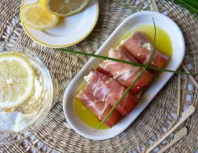 Involtini speck, ricotta, ciboulette