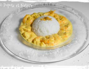 Curry de crevettes à la noix de coco