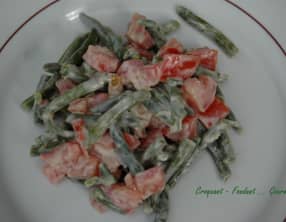 Salade haricots verts noix