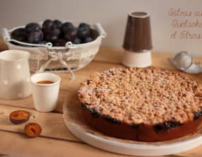 Gâteau aux Questsches et Streusel à la Cannelle