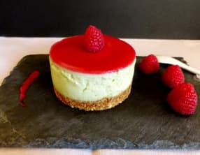 Cheesecake avocat framboises