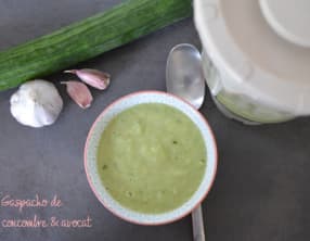 Gaspacho au concombre et à l’avocat