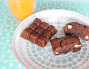 Brownies chocolat noisettes amandes oranges