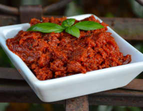 Tartinade de tomates séchées au basilic