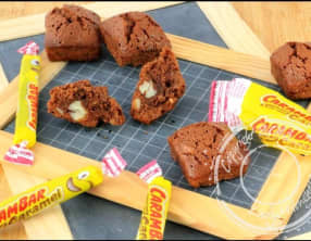 Brownie au chocolat au lait, Carambar et amandes