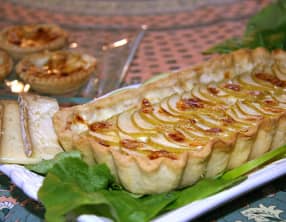 Tarte à la crème de Tomme de Savoie et Granny Smith