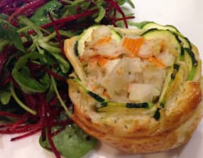 Petits farcis de rose de courgette