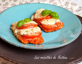 Pain perdu tomate et mozzarella