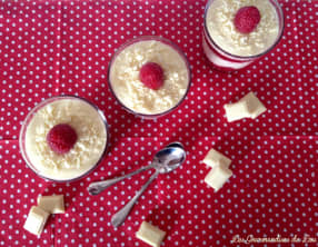 Tiramisu framboise - chocolat blanc