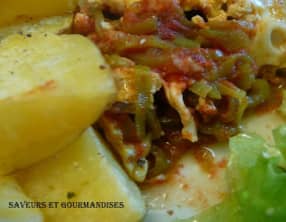 Ratatouille express et ses pommes crousti-fondantes