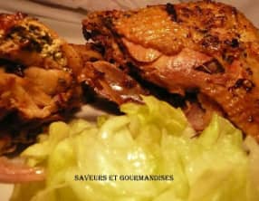 Poulet rôti à Ia ricotta.