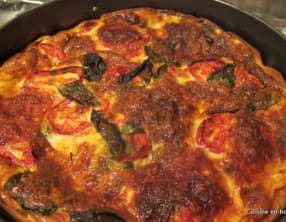 Tourte tomate mozzarella