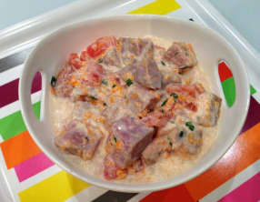 Thon cru au lait de coco