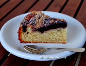 Streusel cake à la myrtille