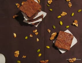 Brownies aux noix et pistaches
