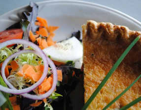 Tarte aux aubergines et agneau