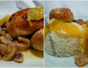 Poulet aux marrons et jus d’agrumes