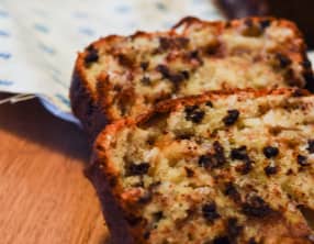 Banana Bread aux pépites de chocolat