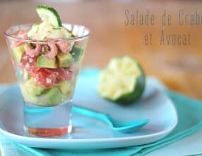 Salade de Crabe Crevette et Avocat