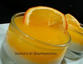 Crème de riz à la gelée d'orange