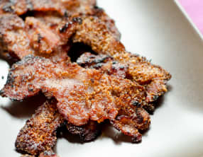 Bacon au praliné de noix de pécan