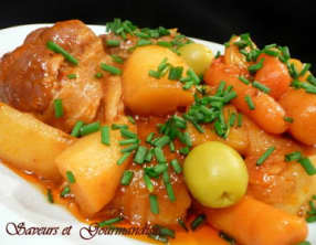 Paupiettes de veau en tajine.