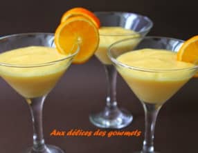 mousse crémeuse à l'orange