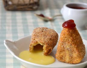 Camembert frit à la Gelée de Framboises