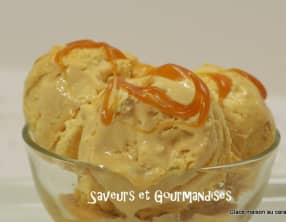 Crème glacée express au caramel