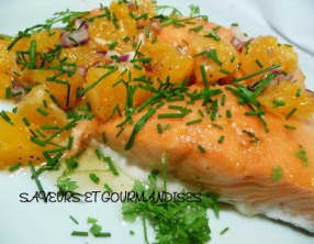 Saumon aux agrumes.
