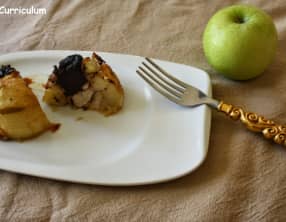 Pomme Granny Smith au four aux deux boudins