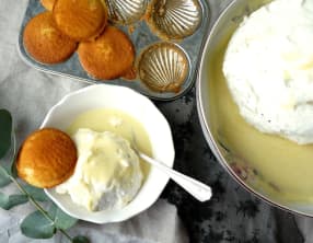 Oeufs à la neige de ma Mémé et madeleines à la verveine