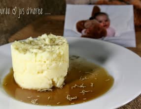 Purée maison au jus d'herbes