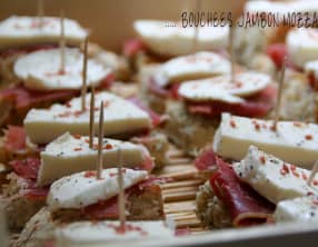 Mini tartines jambon-mozzarella