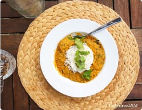 Dahl de lentilles corail