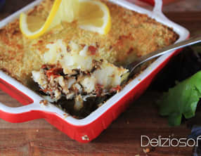 Parmentier de poisson au champignons