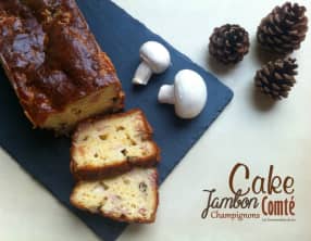 Cake Jambon champignons comté