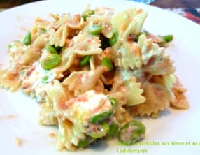 Salade de Farfalles aux Fèves et au Chèvre