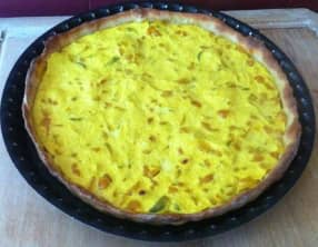 Tarte au curry de crevettes