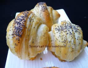 Croissants feuilletés au chocolat