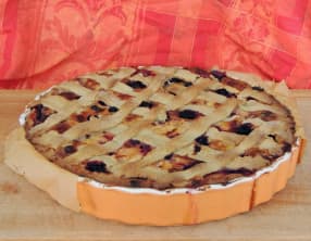 Tarte rustique poires pommes et amandes