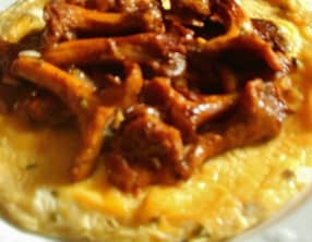 Omelette aux girolles